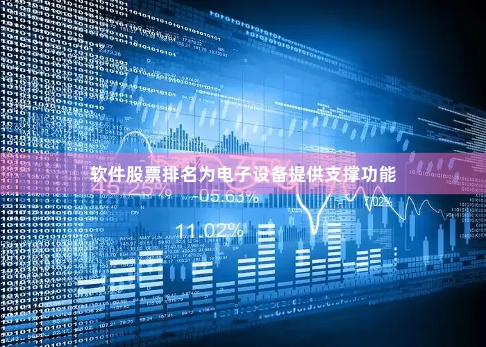 软件股票排名为电子设备提供支撑功能